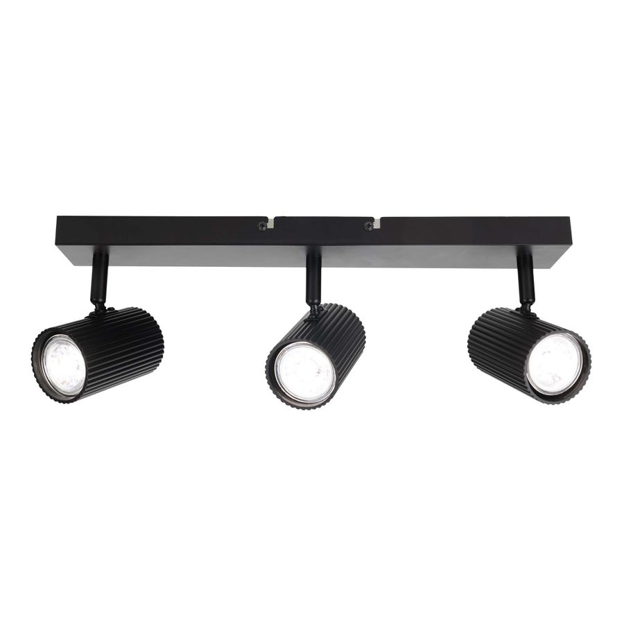 3er Spot-/Deckenleuchte  TINNIS  L: 41cm schwarz - IP20, GU10, Schwarz