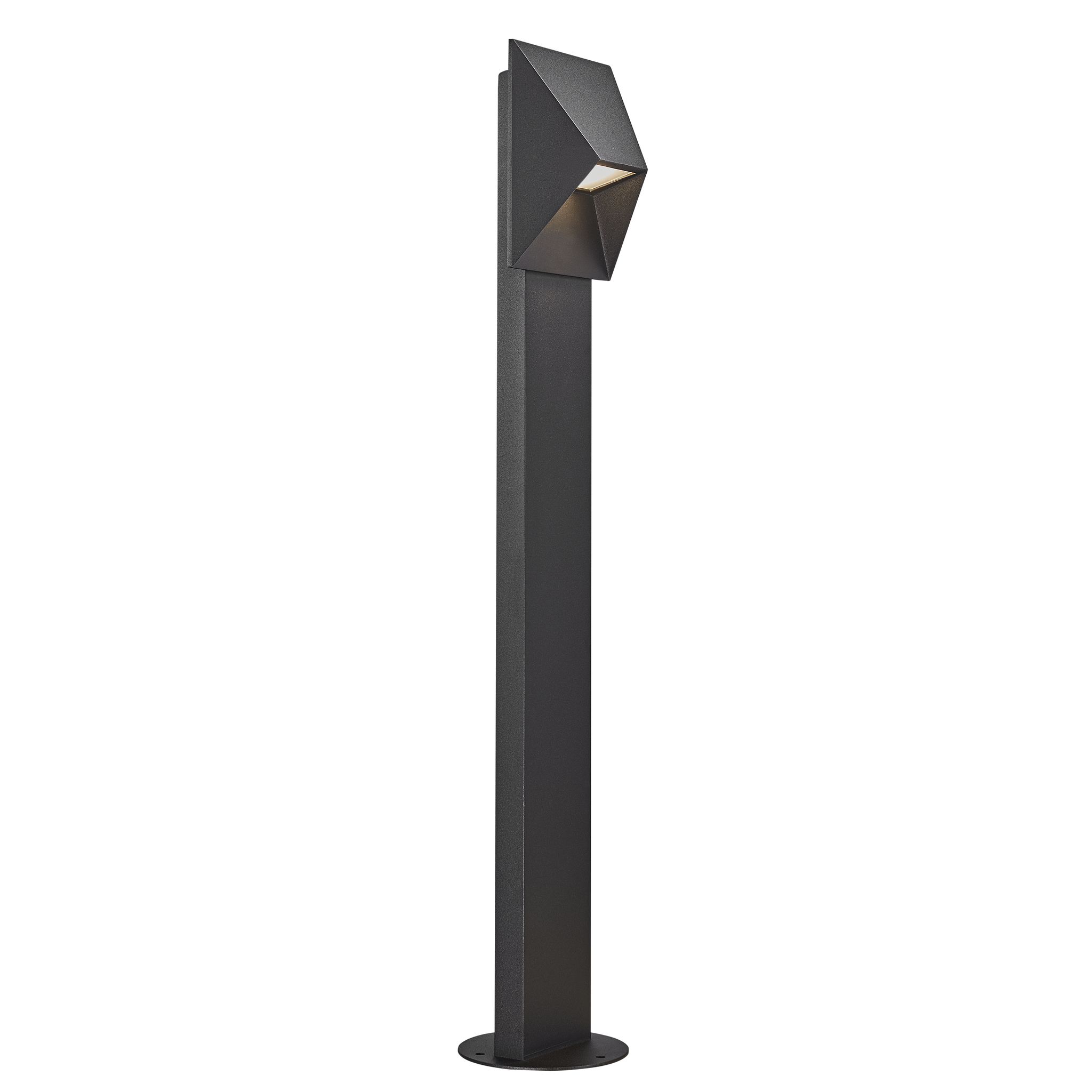 Wegleuchte PONTIO 15 - 1xGU10 (exkl.), max.25W, IP54, schwarz, dimmbar (optional Leuchtmittel), L=150mm,B=150mm, H=850mm