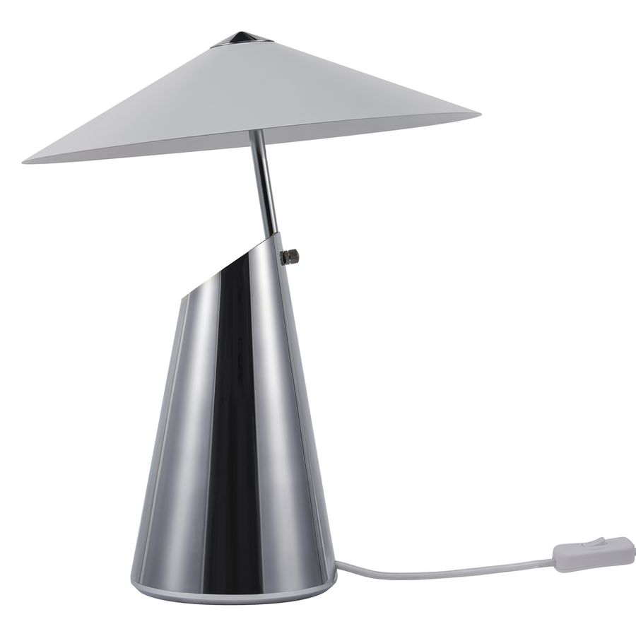Taido Tischlampe Chrom - E27, IP20, 230V