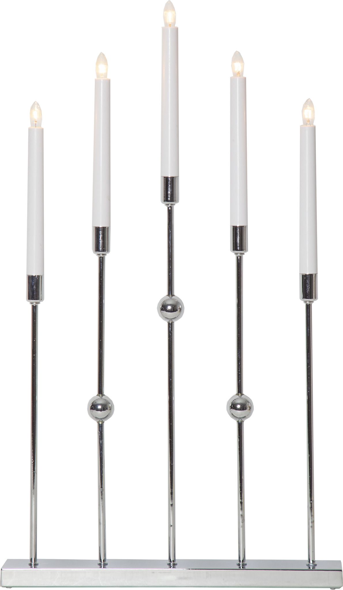 Kerzenleuchter Gustavo - IP20, Chrom, Kaltweiss