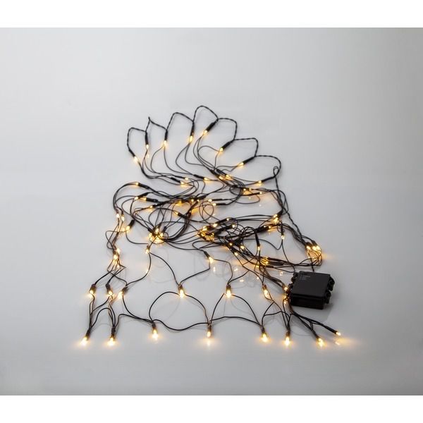 Catena di luci Dura String LED - IP44, Warmweiss, 80 LED, batteriebetrieben, Timer, 3xAA