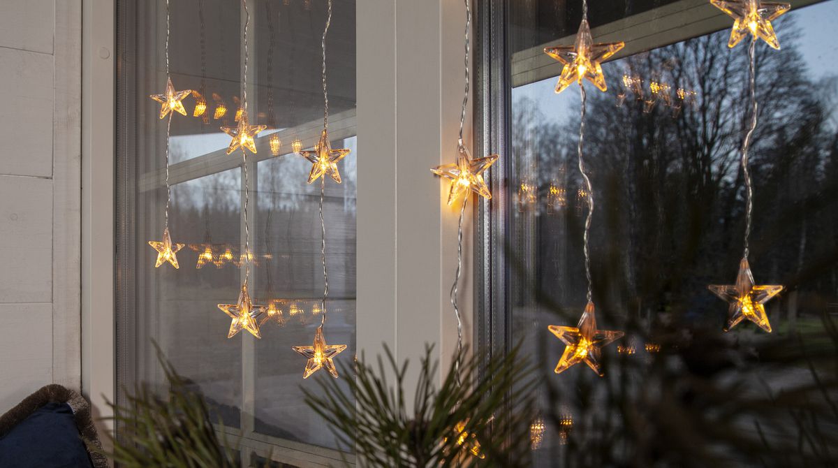 Sternenlichtervorhang - IP20, Warmweiss, 20 LED