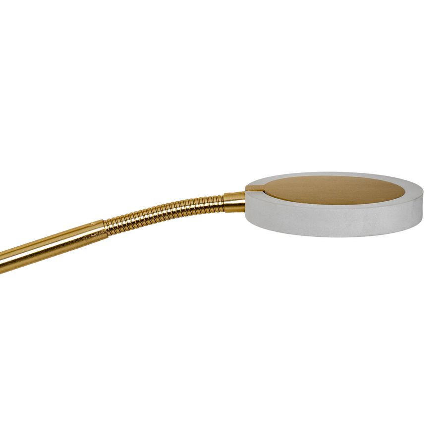 LED-CCT Stehleuchte  SAMIRO  inkl. Lesearm H: 180cm messing matt - IP20, LED-Modul, Messingmatt