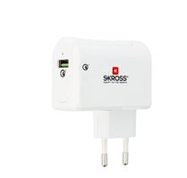 EU USB Charger - Quick Charge 3.0 - Out: 2-Pol EU, In: 1xUSB-A 3.0, 5.0-12.0V, Quick Charge, weiss