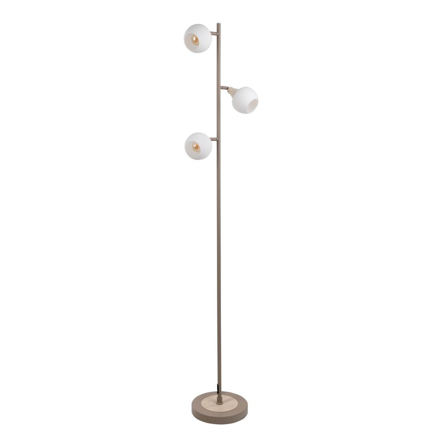 3er Stehleuchte  MONACO  H: 150cm beige - IP20, E14, Beige