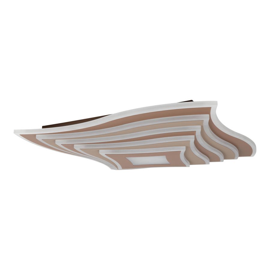 LED-CCT Deckenleuchte  FEVORIA : 50cm braun - IP20, LED-Modul, Braun