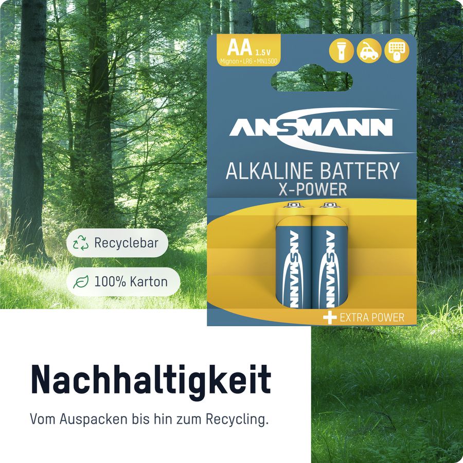 Alkaline X-POWER AA/LR6 - 20er Karton-Blister