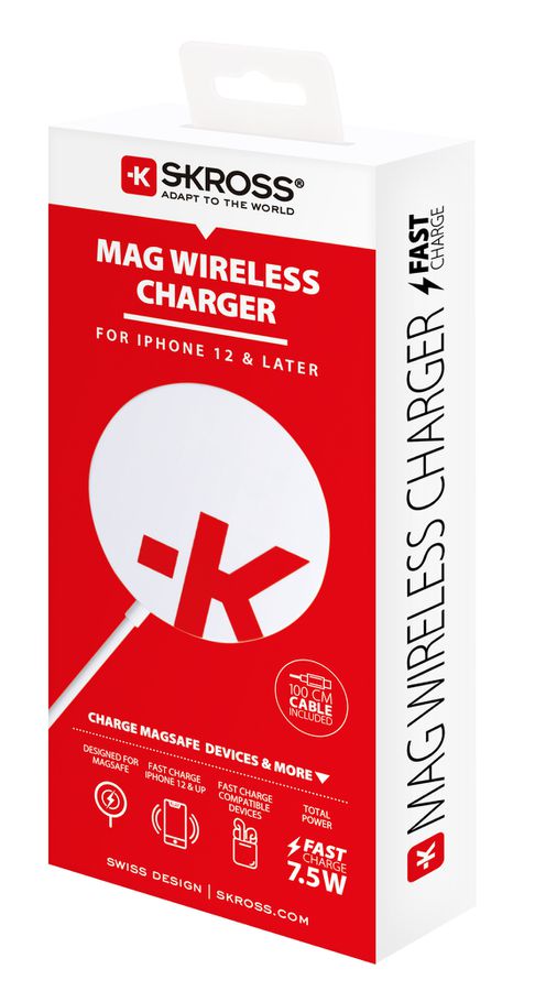 Magsafe Wireless Charger - Output: 5 W / 7.5 W / 10 W, inkl. 1.0m USB-C Kabel