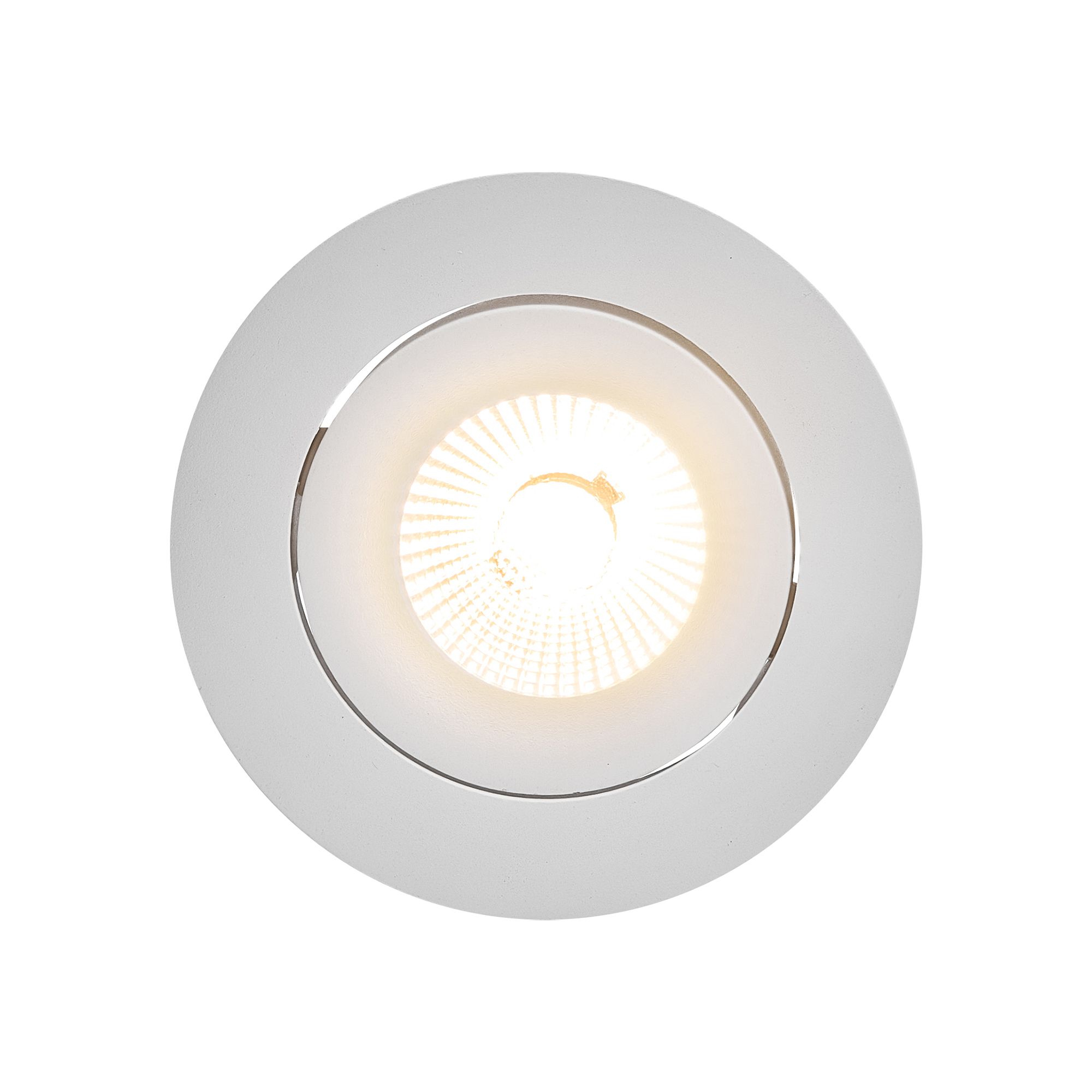 LED Einbaudownlight ALIKI - 8W, 560lm, 2700K, IP44, CRI 90, weiss, dimmbar, D=96mm, H=45mm, BL=83mm