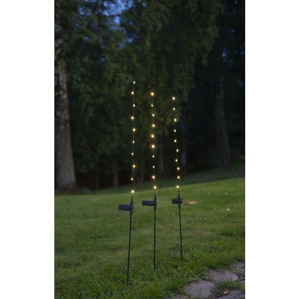 Solar Decoration Flexy - Schwarz, Lichtfarbe Warmweiss