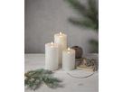 LED Pillar Kerze Flamme Flow Big - Indoor, Weiss, 27.50 cm Höhe, Timerfunktion