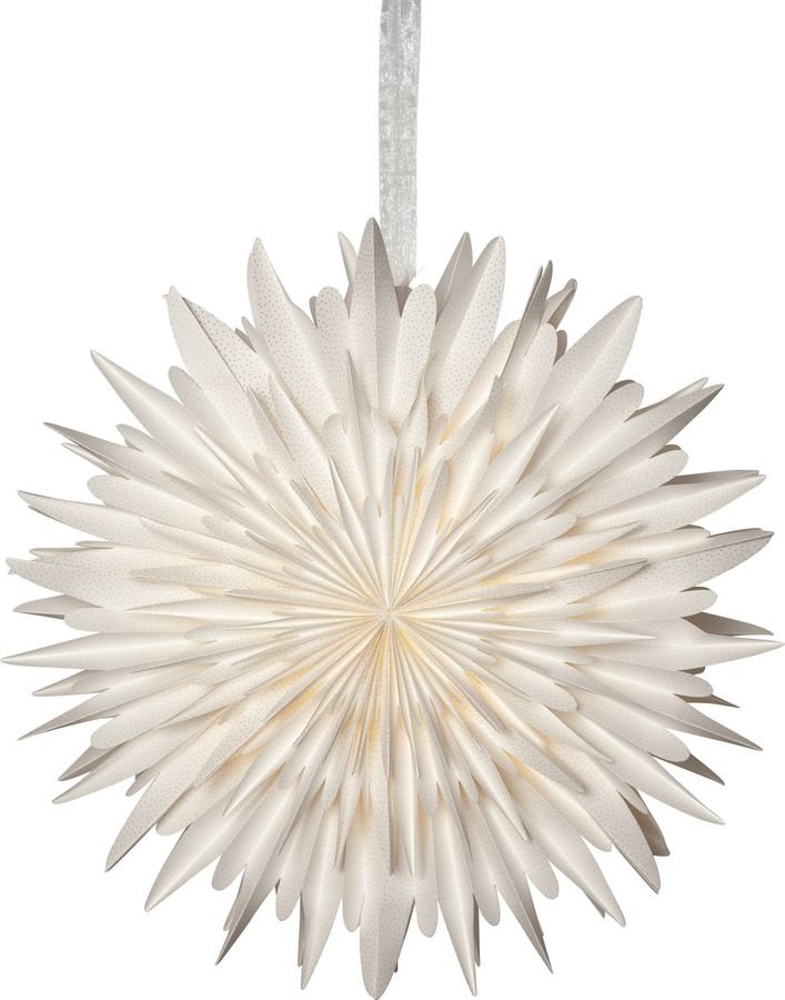 Papierstern Winter - IP20, Weiss