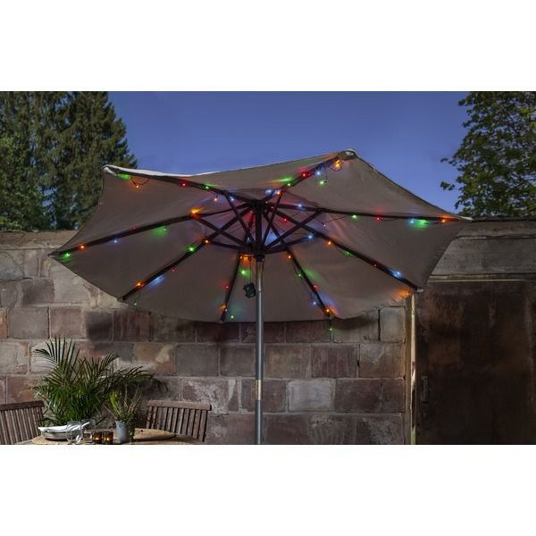 Lichterkette AKKU - IP44 64 LED's Outdoor, Timer, 3xAA