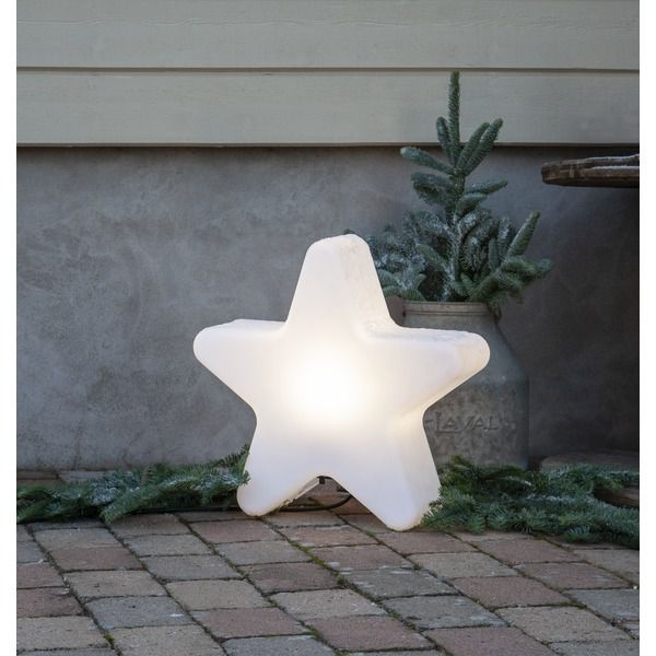 Outdoor-Beleuchtung GARDENLIGHT STAR - Weiss, 48 x 15 cm, IP65