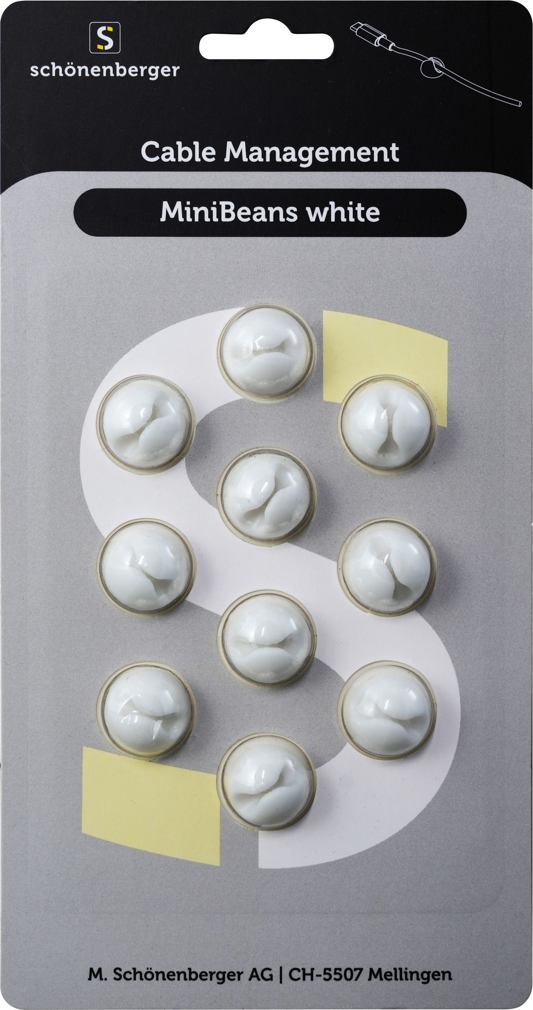 MiniBeans White - 10 Stück, Ø 15mm, H=10mm, weiss