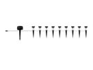 24V RGB Smart Mini Gartenspot 9x - 24V DC, 5W, IP65, 36°, anthrazit, inkl. Spike