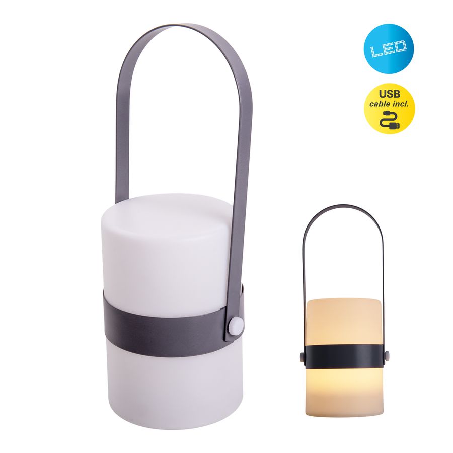 LED Dekoleuchte NEO grau - IP20, 1W, Warmweiss