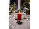 LED Pillar Kerze Flamme Flow - Indoor, Rot, 15 cm höhe, Timerfunktion