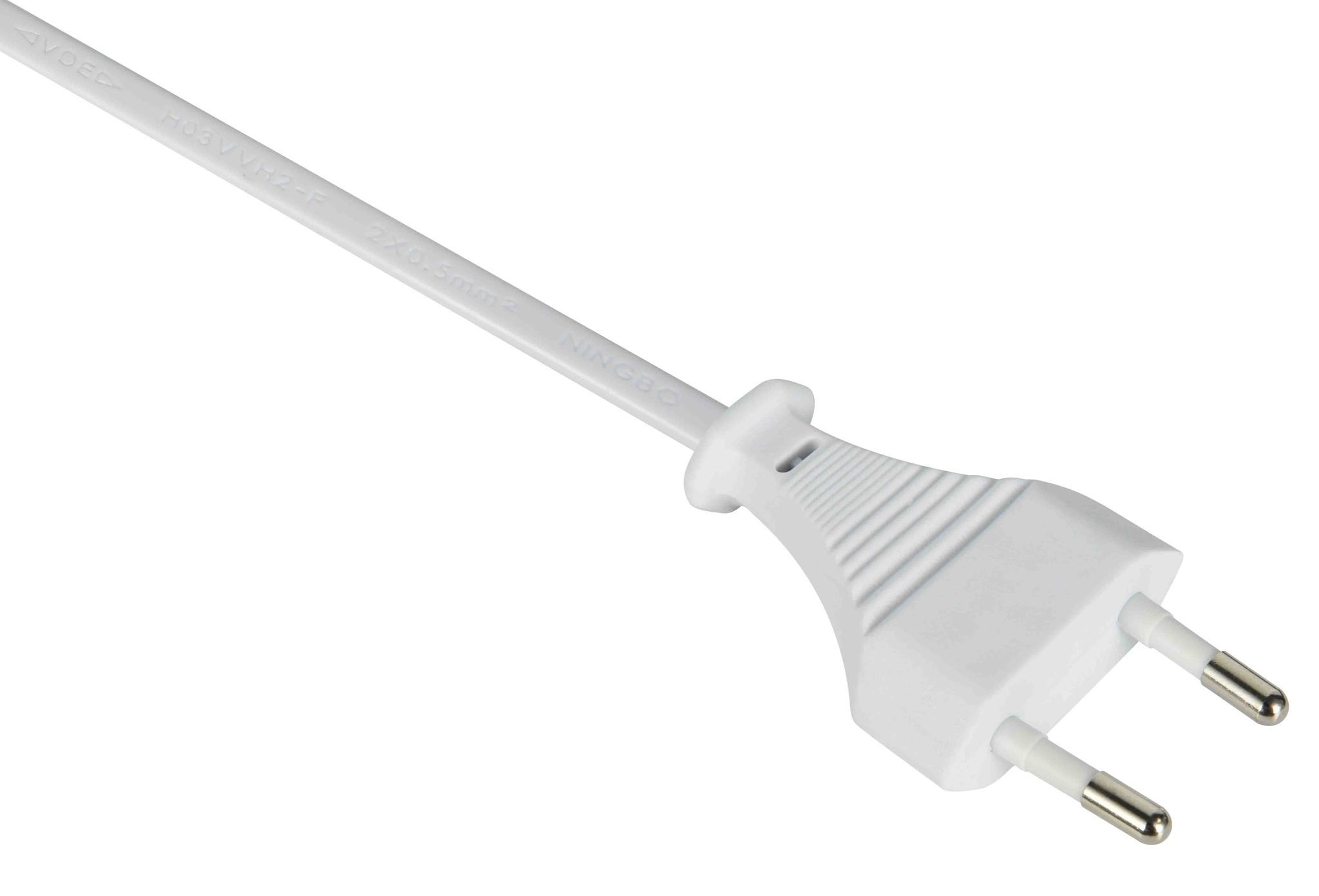 Dual USB Verlängerung USB-C+A - 1x USB-C - 1x USB-A, Total max. 3.5A / 17.5W, Eurostecker T11, 3m Kabel, weiss/grau
