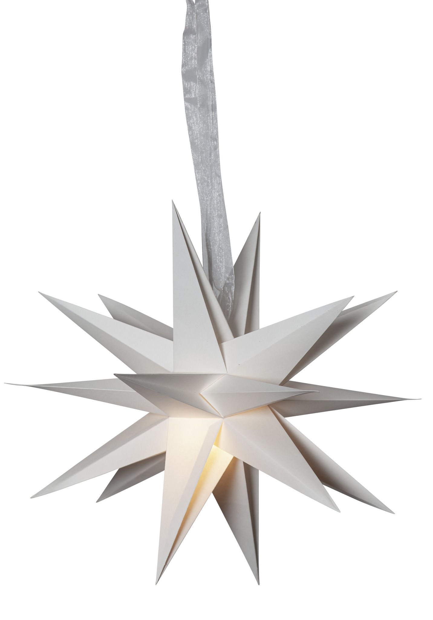 Papierstern December - IP20, Weiss