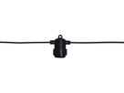 System 24 Extra, Partykette, 400x6.5cm - Schwarz, Warmweiss