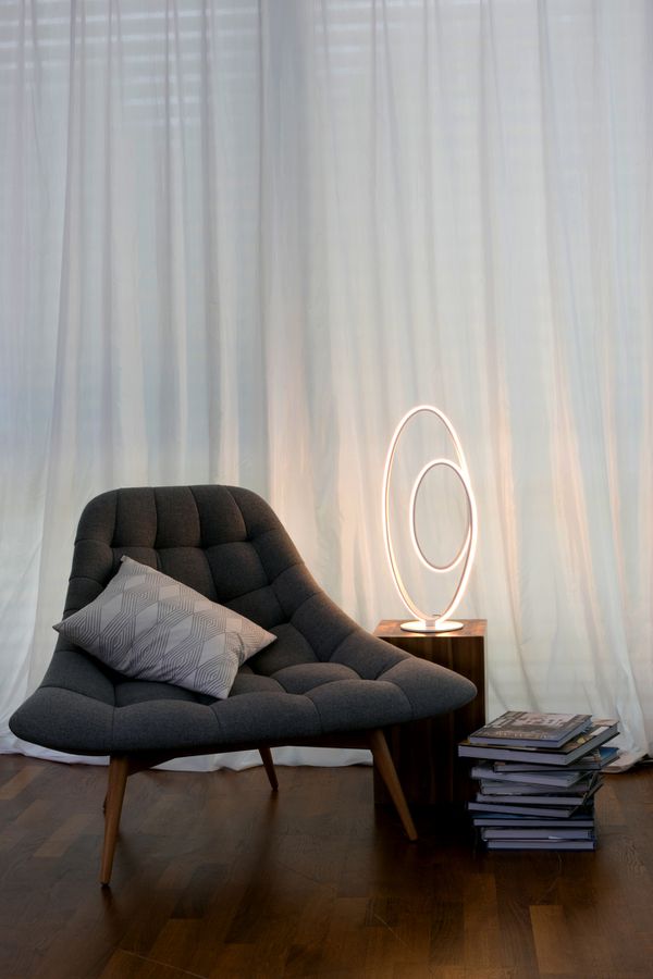 LED Tischleuchte h: 60cm weiß Odrive - LED fest verbaut, 3000K, warmweiss