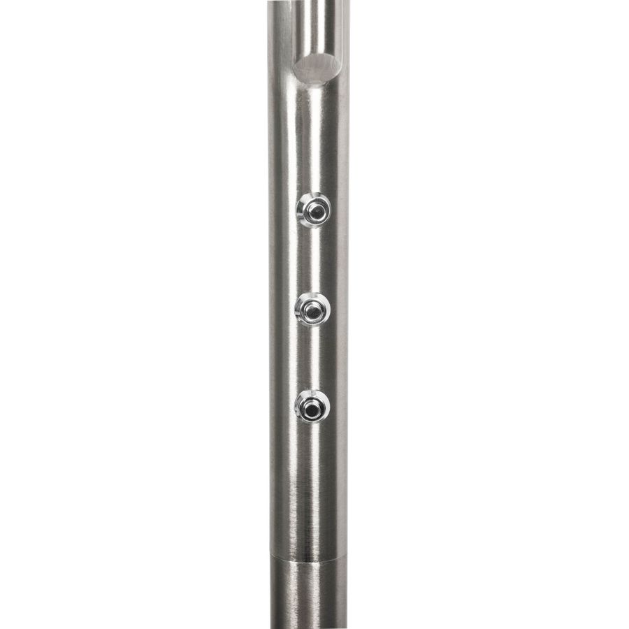 LED-CCT Stehleuchte  SAMIRO  inkl. Lesearm H: 180cm satiniert /stahl-blank - IP20, LED-Modul, Stahl-Blank