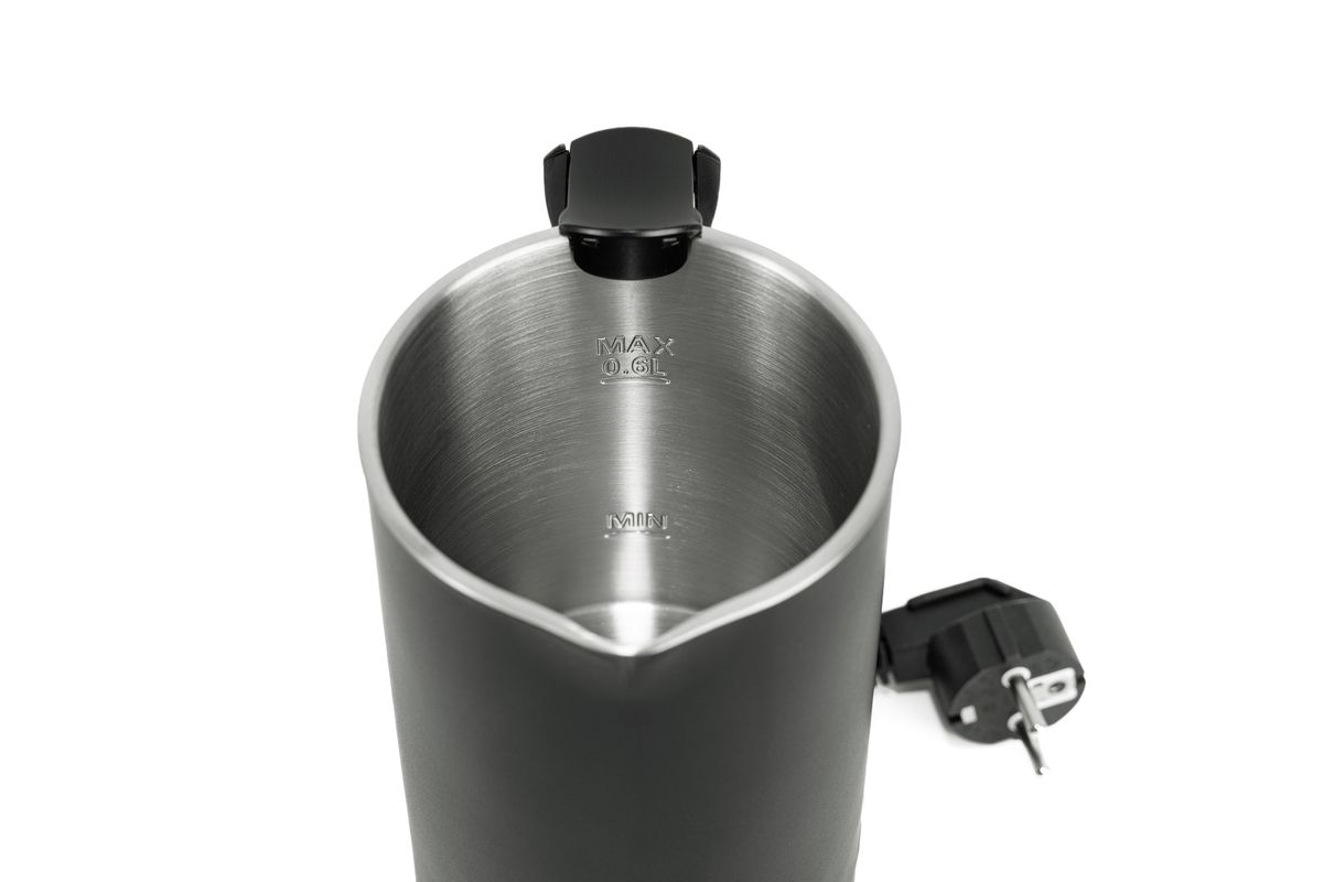 Reisewasserkocher WK 1000 Swiss Travel Edition - 0.6L, Schwarz, 1000W, CH-Stecker, inkl. CH-EU Reiseadapter