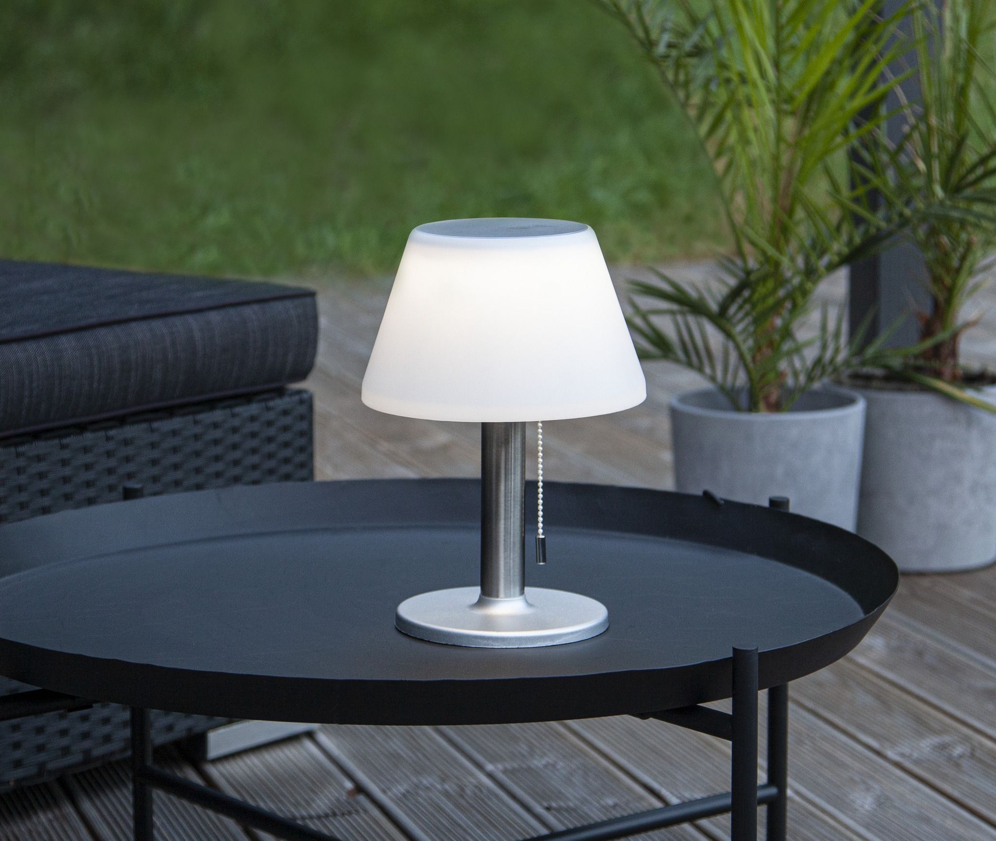 Solar Laterne Solia - Weiss, Lichtfarbe Warmweiss