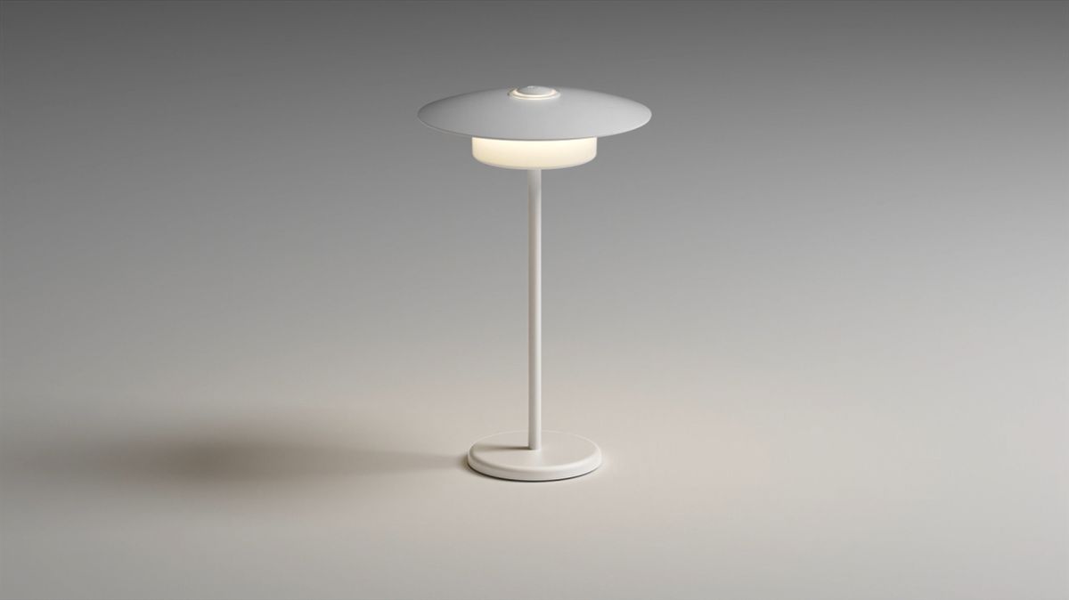 Akku-Tisch-Wandleuchte FlexiLight Weiss - 1800-3000K,400lm, IP44