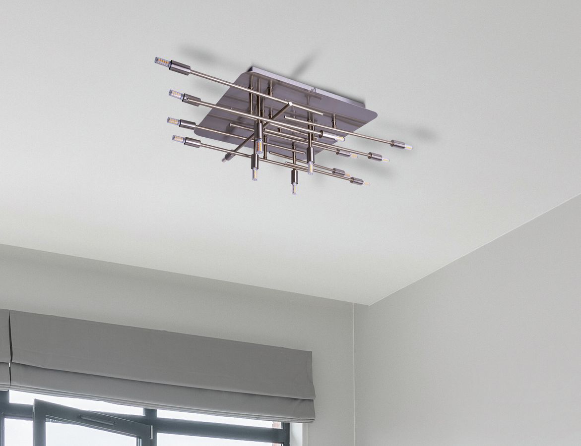 LED Deckenleuchte ANCONA mit Hintergrundlicht L: 71 cm - G9, IP20, 10.2W, 230V