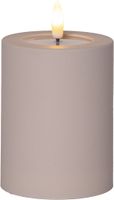 LED Pillar Kerze Flamme Soft - Indoor, Beige, 12.50 cm Höhe, Timerfunktion