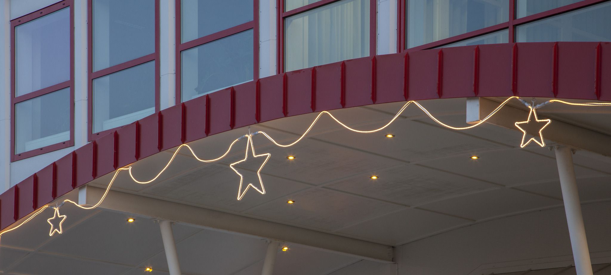 System 24 Extra, Lichtschlauch Stern NEON, 55x60cm - Transparent, Warmweiss