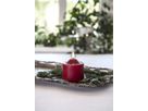 LED Pillar Kerze Flamme - Indoor, Rot, 9.5cm Höhe, Timerfunktion