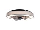 LED-CCT Deckenleuchte  VALENTO  inkl. Ventilator : 51cm grau - IP20, LED-Modul, Grau
