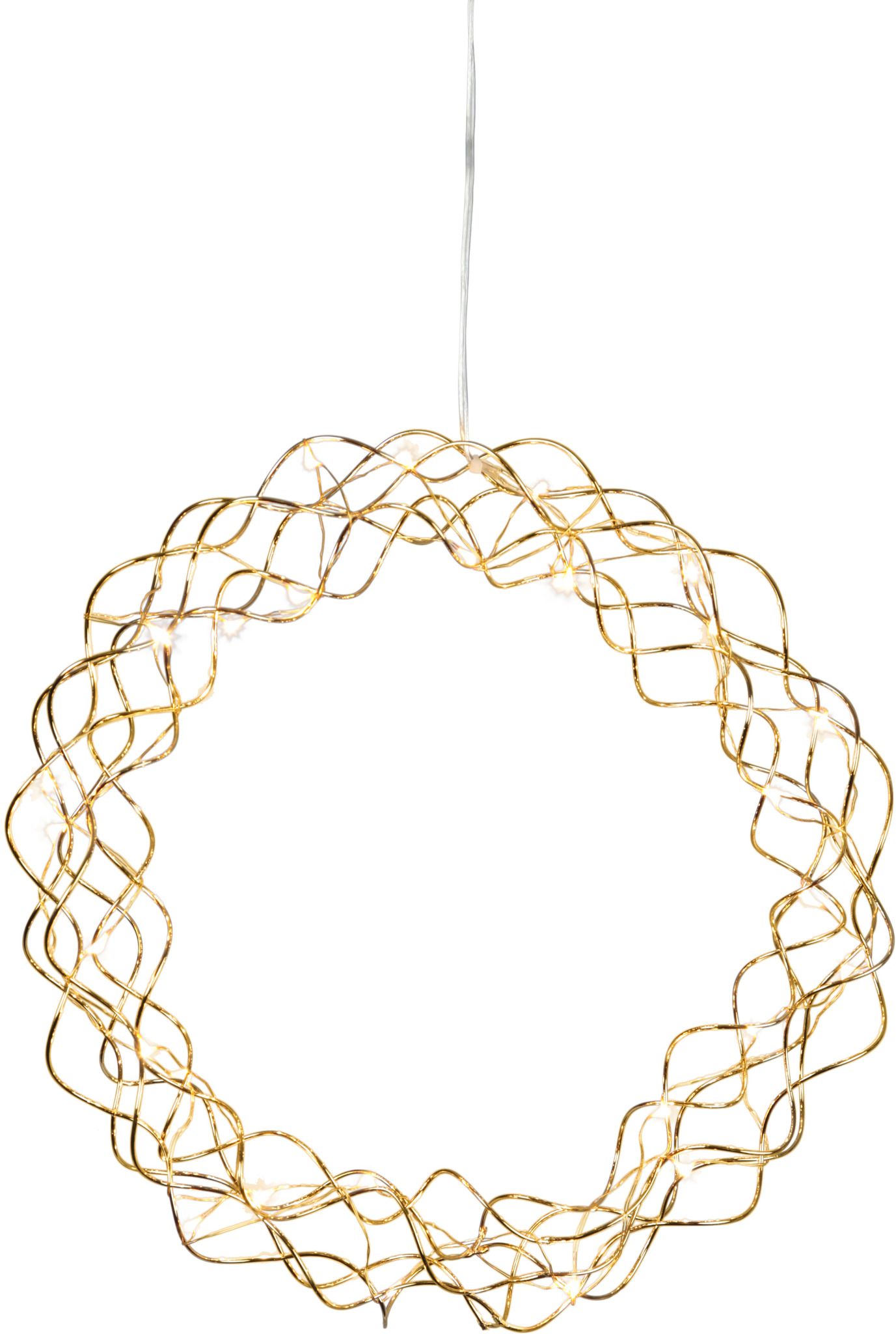 Kranz Curly - IP20, Warmweiss, 30 LED