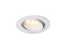LED Einbaudownlight ALIKI - 8W, 560lm, 2700K, IP44, CRI 90, weiss, dimmbar, D=96mm, H=45mm, BL=83mm