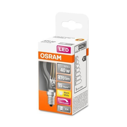 LED Leuchtmittel Retrofit CLASSIC P DIM 40  4.8 W/2700 K E14 - E14, 470lm, 2700K, 4.8W, 230V