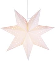 Papierstern BOBO weiss 34x34cm 1 LED E14 - Papierstern BOBO weiss 34x34cm 1 LED E14