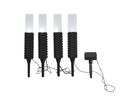 4er-Set LED-Outdoor-Erdspieß - IP44, kaltweiss, W