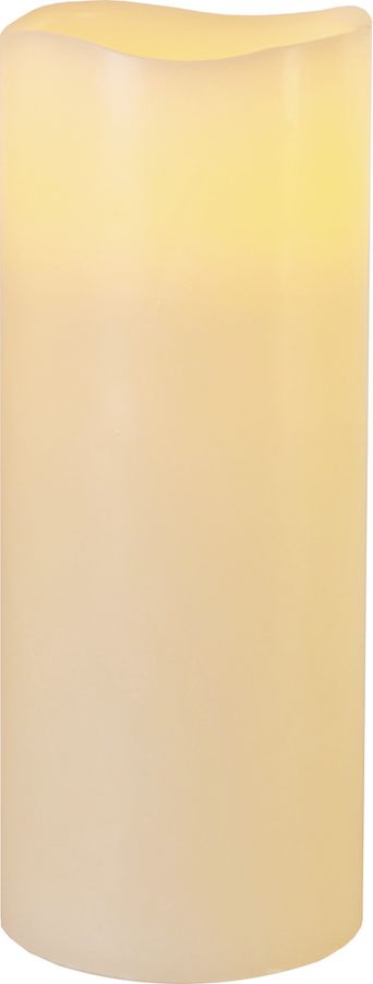 LED Pillar Kerze Big - Indoor, Elfenbein, 25cm Höhe, Timerfunktion