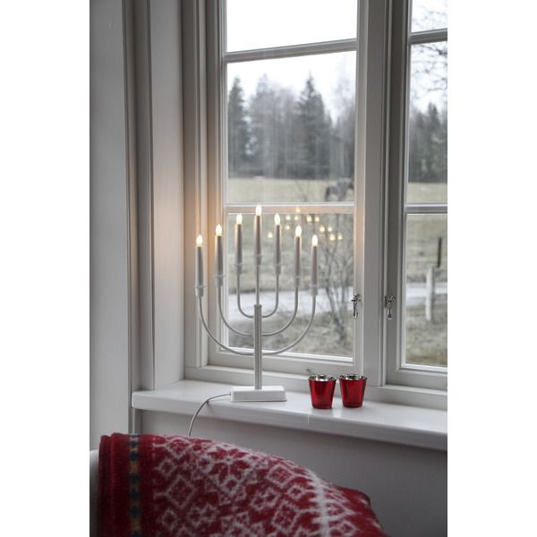 Kerzenleuchter Kristina - IP20, Weiss, Warmweiss