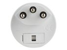Reiseadapter NO BLOCK (offen) - Eingang: SchuKo Typ F | Ausgang Schweiz T12, 10A, weiss, offen = ohne Verpackung