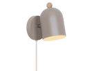 Wandleuchte Gaston Hell braun - E27, IP20, 230V