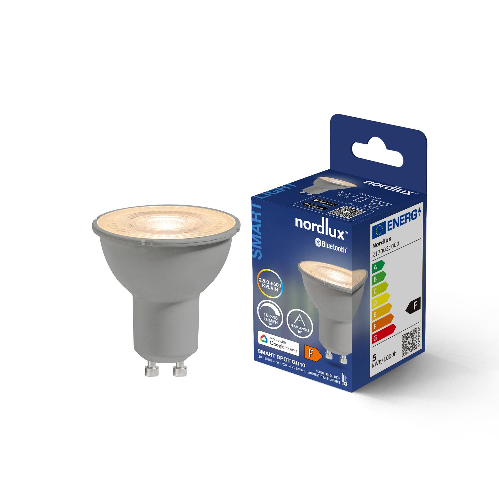 LED-Leuchtmittel Smart, GU10, Outdoor, Klar - 4.7W ,2200-6500K, IP20