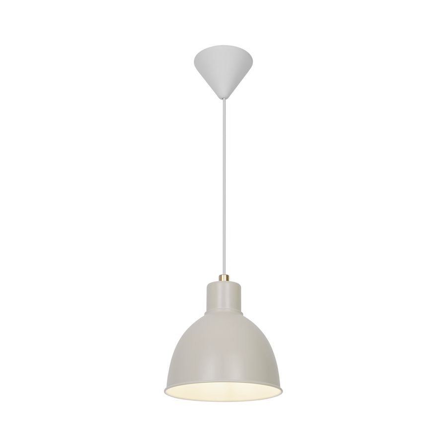 Pendelleuchte POP (Beige) - E27, max. 40W, IP20, beige, dimmen optional, exkl. Leuchtmittel, D=215mm, H=230mm, PL=2230mm