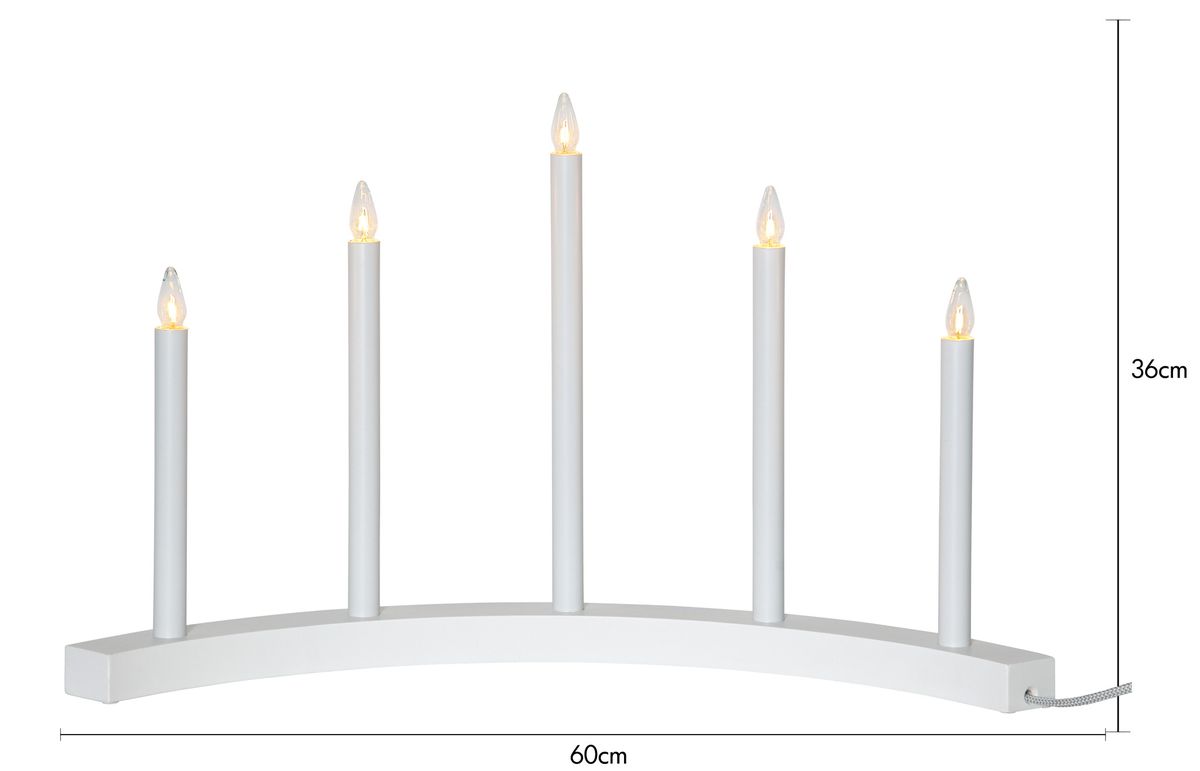 Kerzenständer  Accent - IP20, Warmweiss, 5 LED