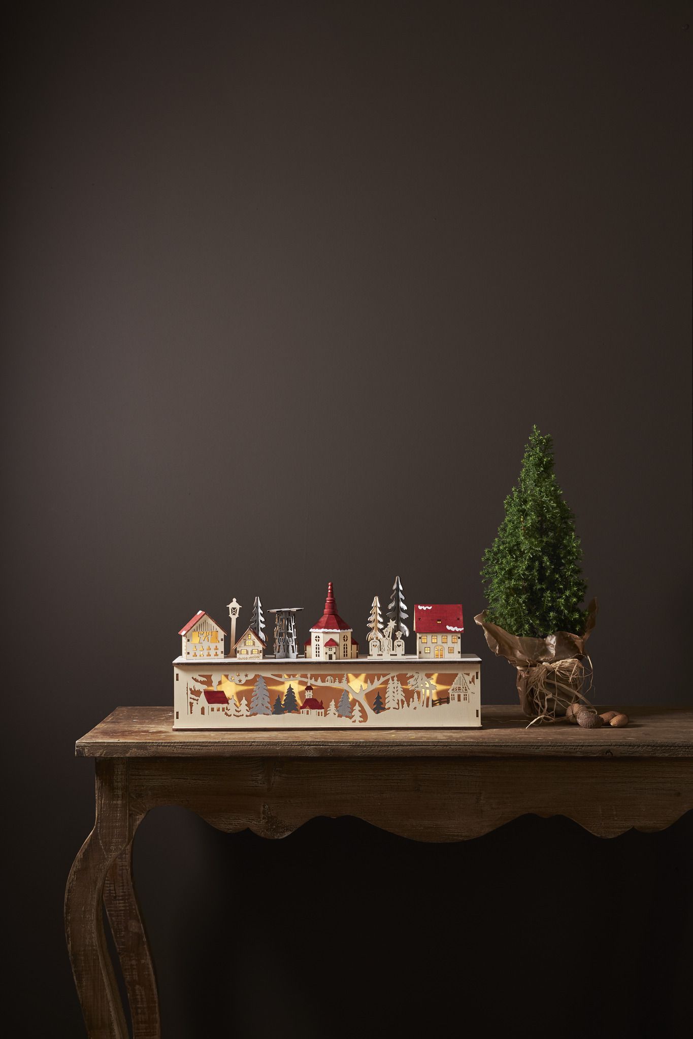 Kerzenleuchter Rosenheim - IP20, Nature, Warmweiss