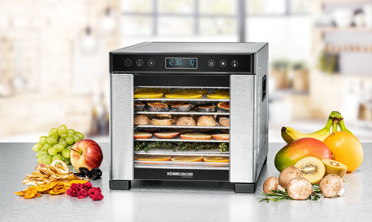 Dörrautomat DA 650 - 600W, Edelstahl, Schwarz