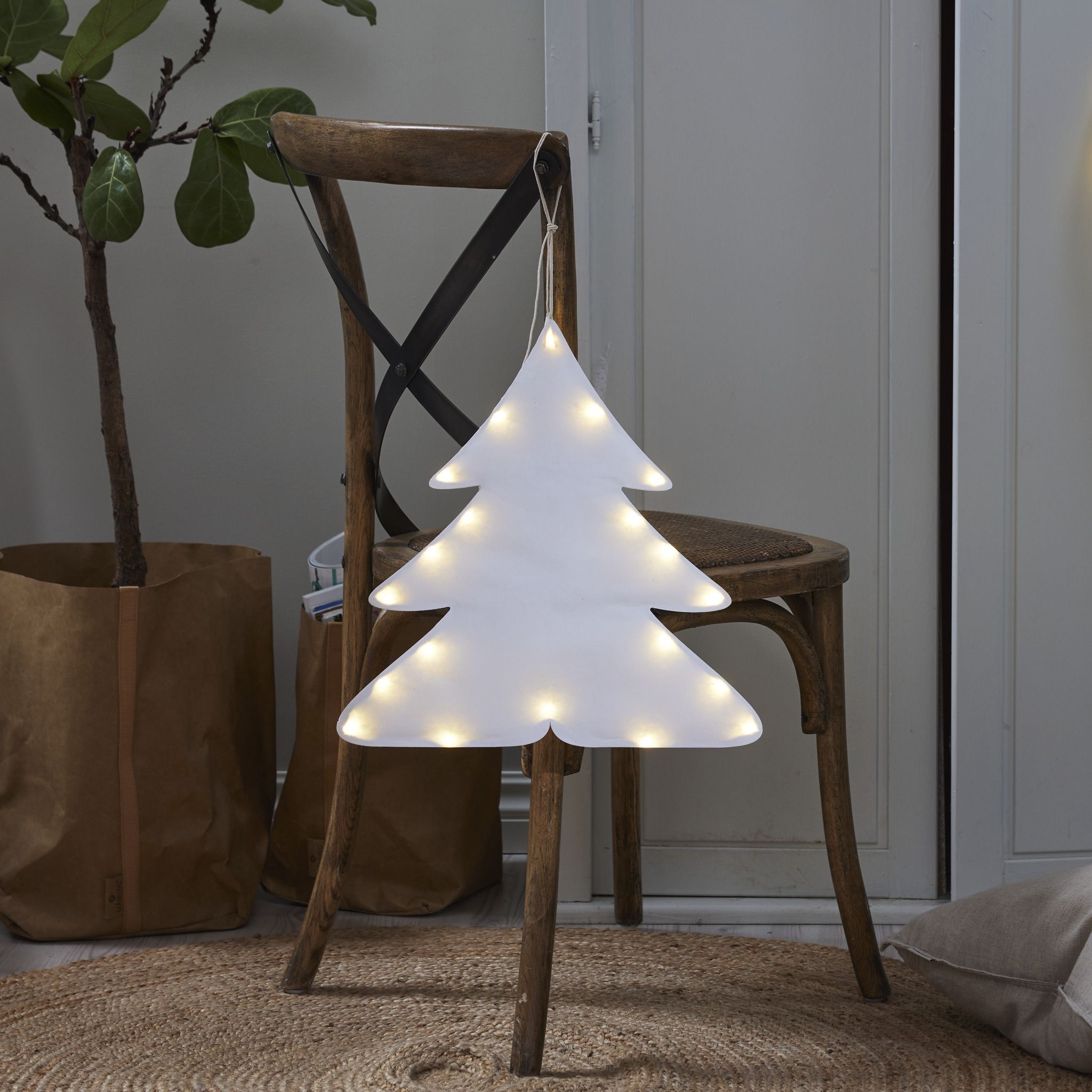 Hängende Decoration Milla - Indoor, Warmweiss, Weiss